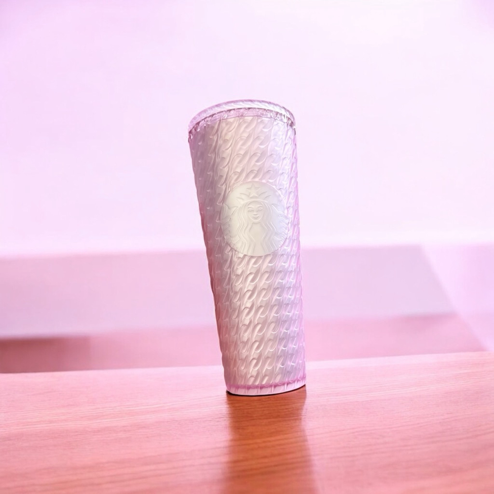 EUC Starbucks Pink Matte 24oz Tumbler Cup